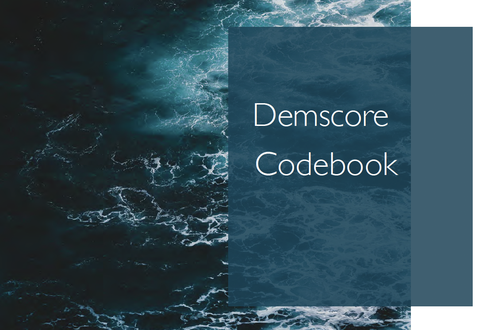 Demscore codebook front page
